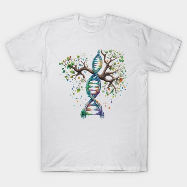 DNA tree of life. T-Shirt by DEGryps